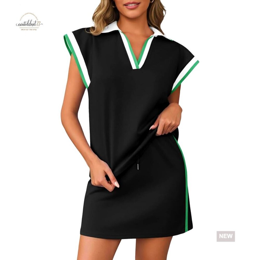 Large Polyester Blend 2-Piece Skirt Set with Cap Sleeve Top and Drawstring Waist